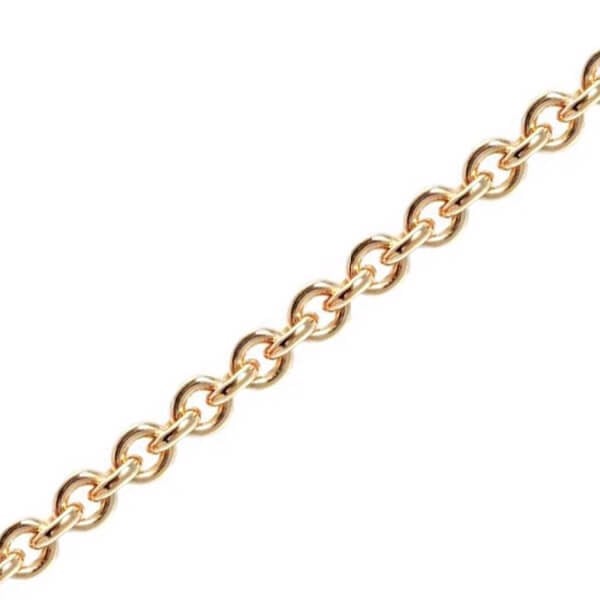 14 kt Rund Anker Guld halskæde fra BNH, 3,1 mm bred (tråd 0,8 mm) og 40 cm